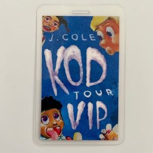 J. Cole - Tour Badge, “KOD” VIP 2018